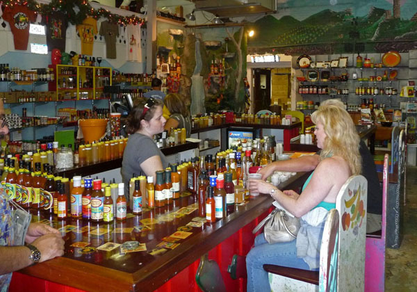 peppers of key west, Hot Sauce Bar