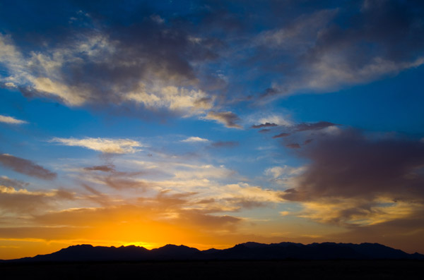 Sunset on Wilcox, AZ