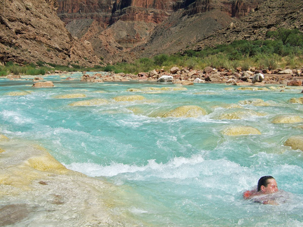 Body Surfing the Little Colorado in the Grand Canyon