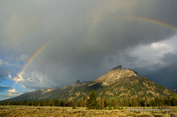Grand Teton National Park, Wyoming, Landscape Rainbow