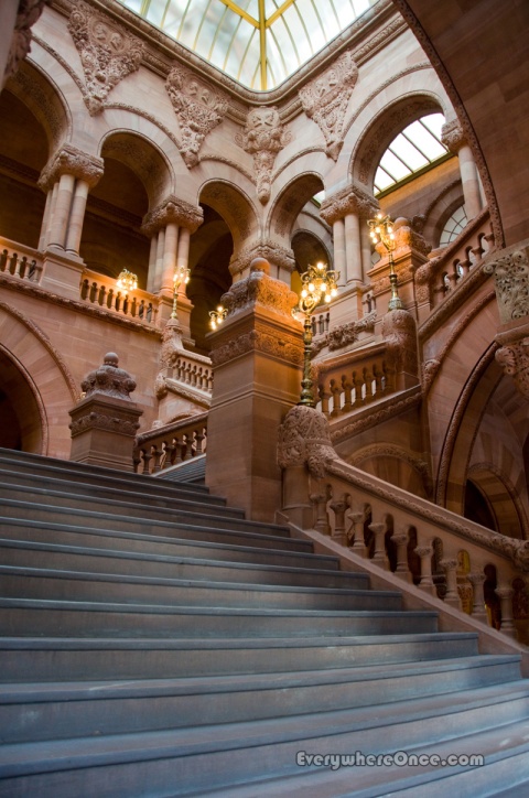 New York State Capitol Great Western Staircase Skylight