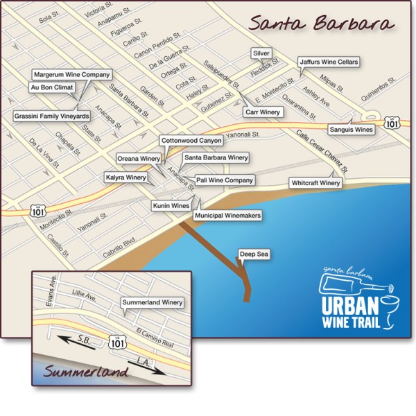 Urban Wine Trail Map