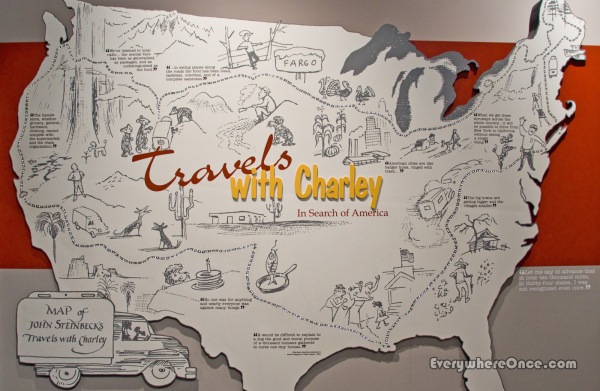 Travels with Charley Map