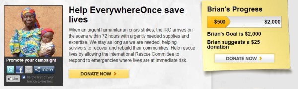 EverywhereHelps Fund Raising for IRC