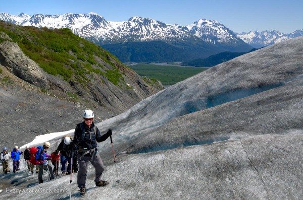 Climbing exit Glacier