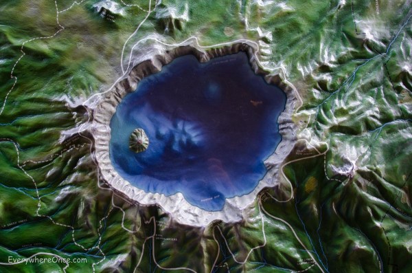 Crater Lake Aerial View