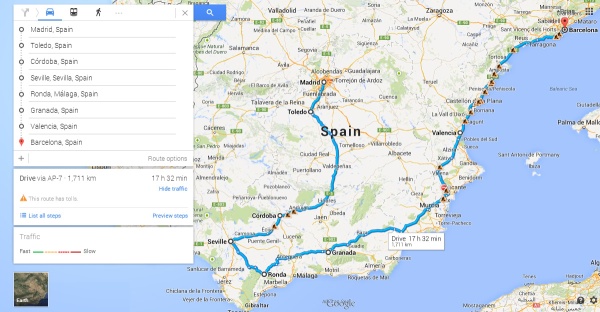 How we thought we'd travel around Spain