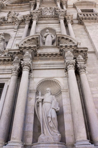 Gothic Facade of Girona Cathedral
