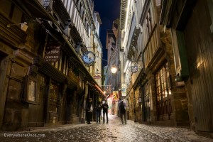 Mont Saint Michel Streets at Night