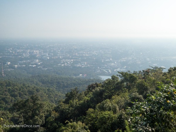 The view of Chiang Mai, Thailand, looks a lot like every other high vantage point we reached throughout South East Asia.
