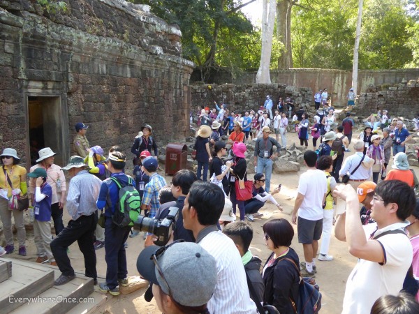 The Crowds at Ta Prohm in Angkor Wat