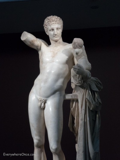 Hermes by Praxiteles, Olympia, Greece