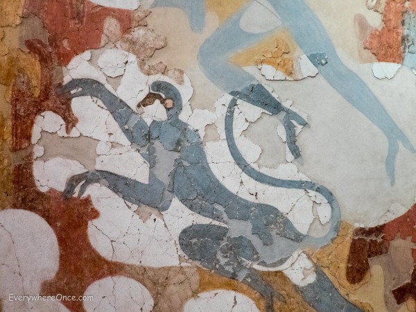Wall Painting at Museum of Prehistoric Thira