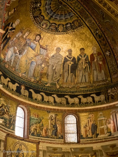 Santa Maria in Trastevere Aspe Mosaic, Rome